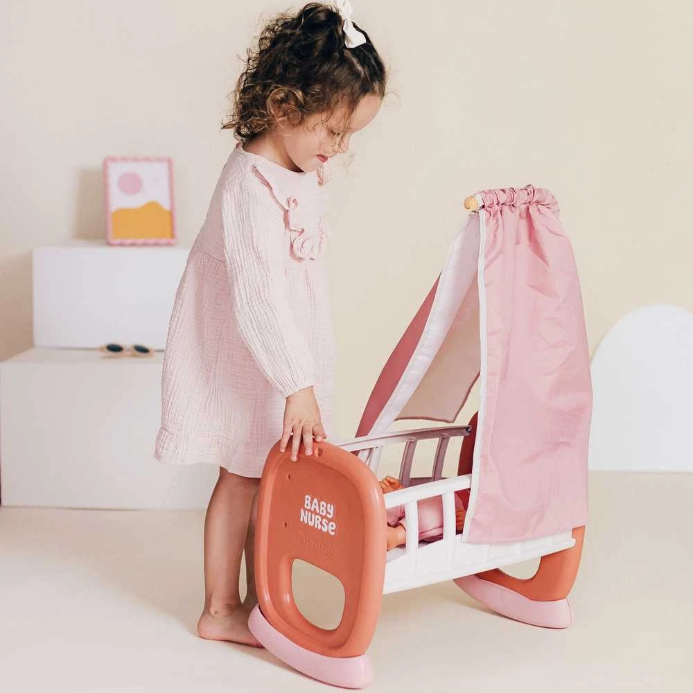 Smoby Baby Nurse lopšys su baldakimu