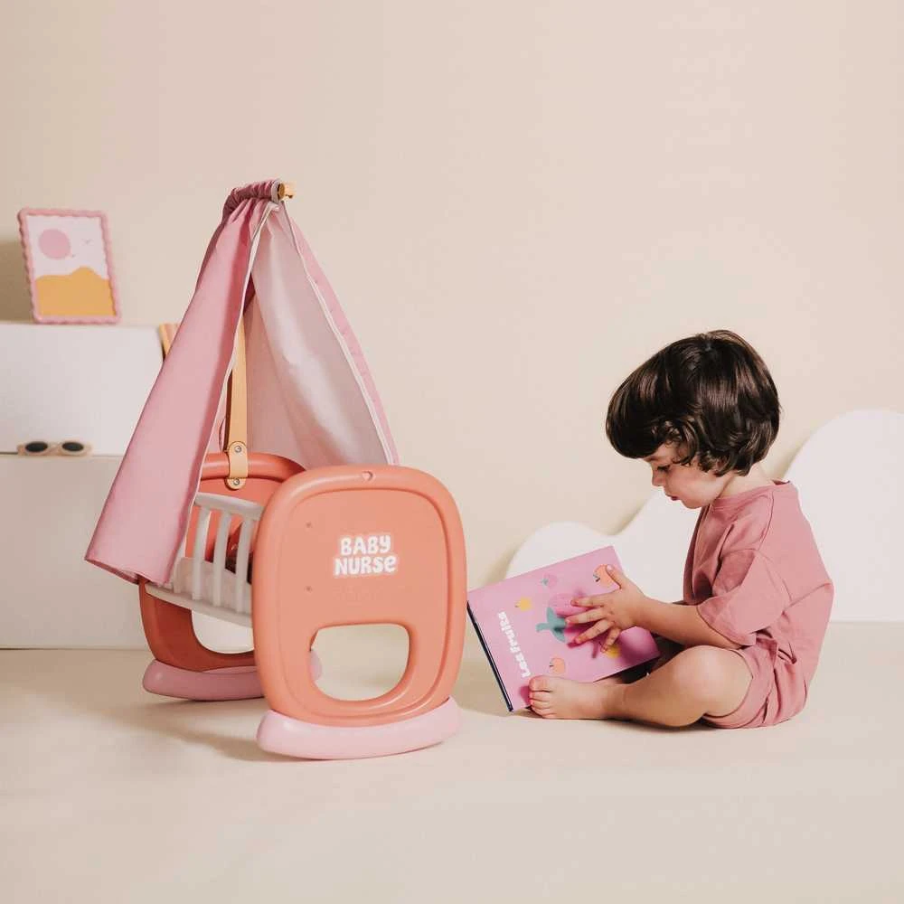 Smoby Baby Nurse lopšys su baldakimu