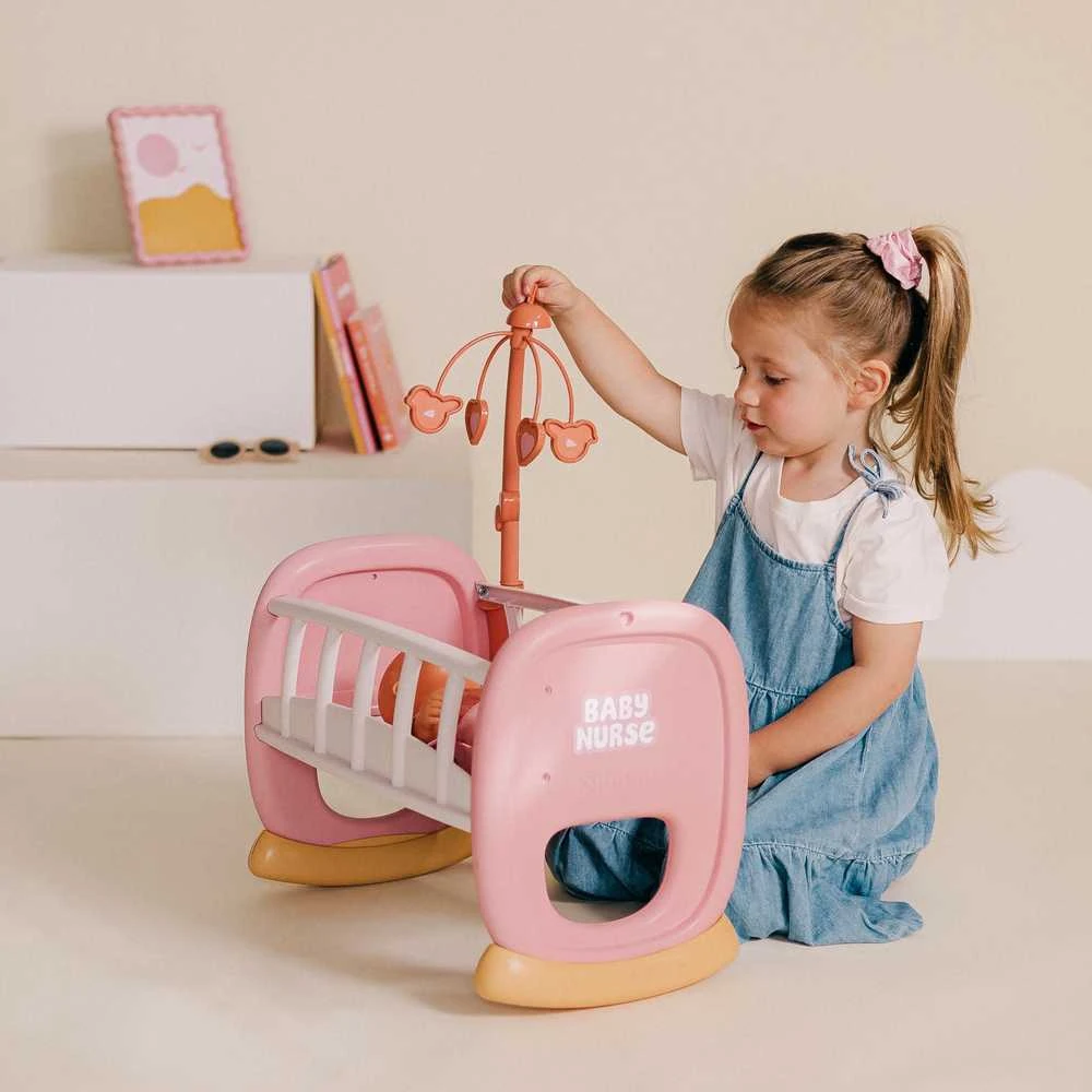 Smoby Baby Nurse lopšys su karusele