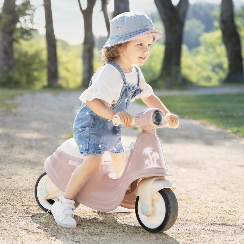 Smoby jojimo motoroleris rožinis pūlus