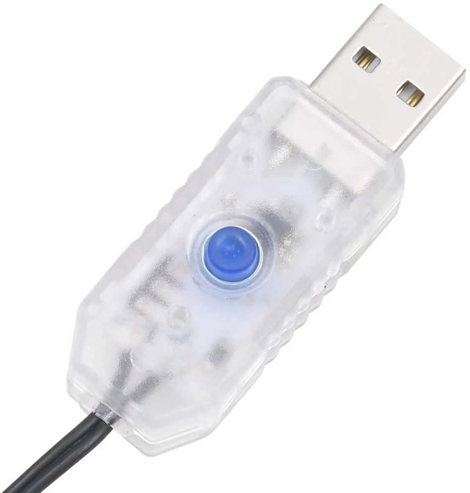 Smulkių LED lempučių girlianda, 13m, PVC, 400 spalvotų LED
