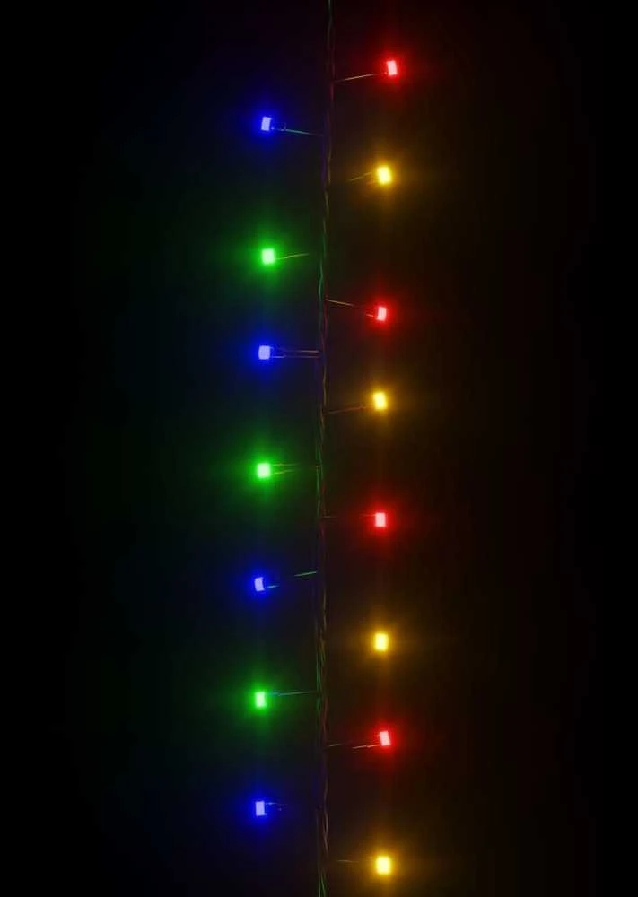 Smulkių LED lempučių girlianda, 13m, PVC, 400 spalvotų LED