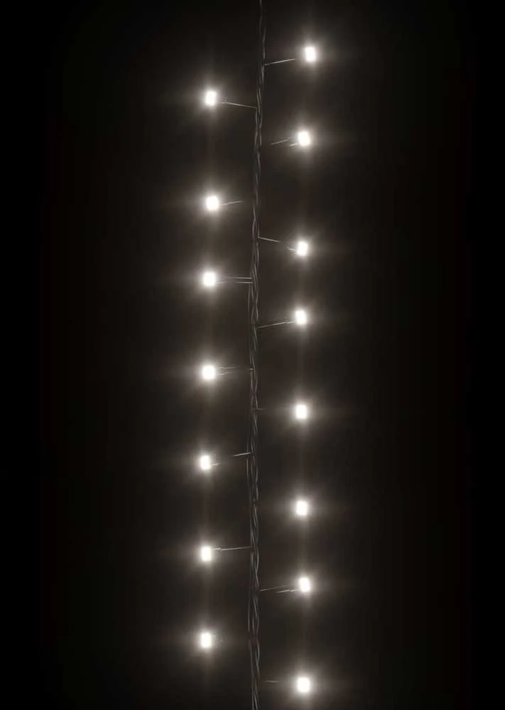 Smulkių LED lempučių girlianda, 25m, PVC, 1000 šaltų baltų LED