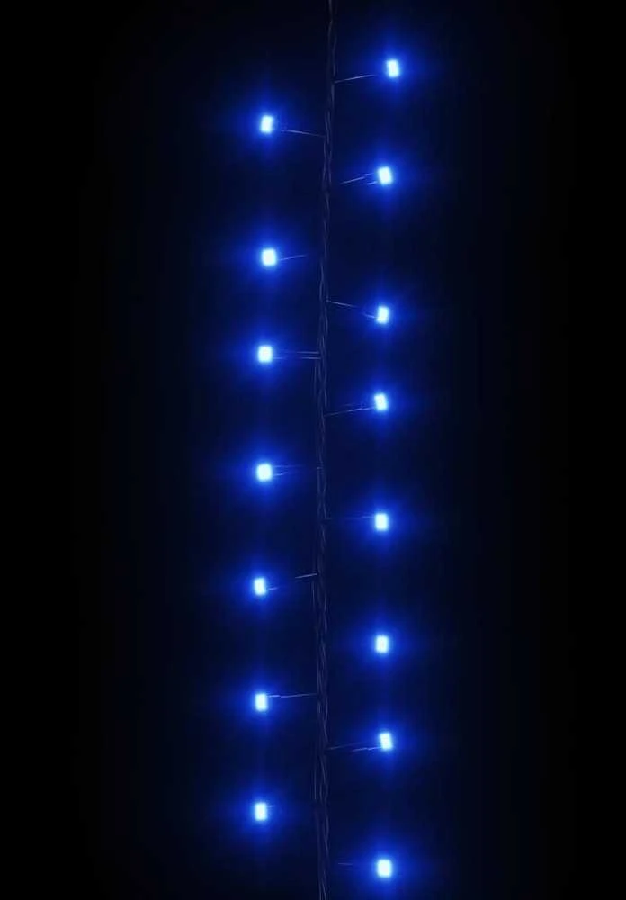 Smulkių LED lempučių girlianda, 45m, PVC, 2000 mėlynų LED
