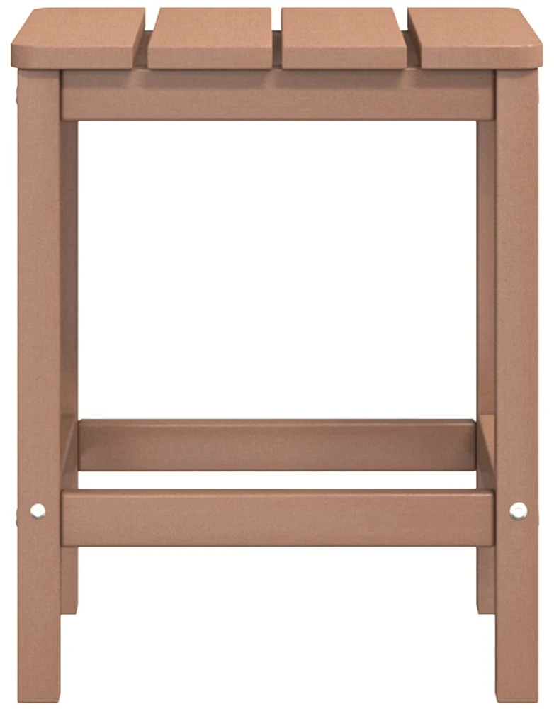 Sodo Adirondack kėdės su pakojomis ir staliuku, rudos, HDPE