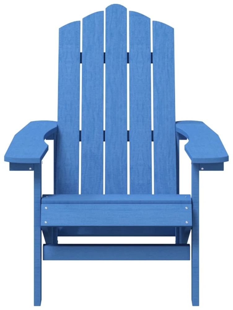Sodo Adirondack kėdės su staliuku, mėlynos spalvos, HDPE