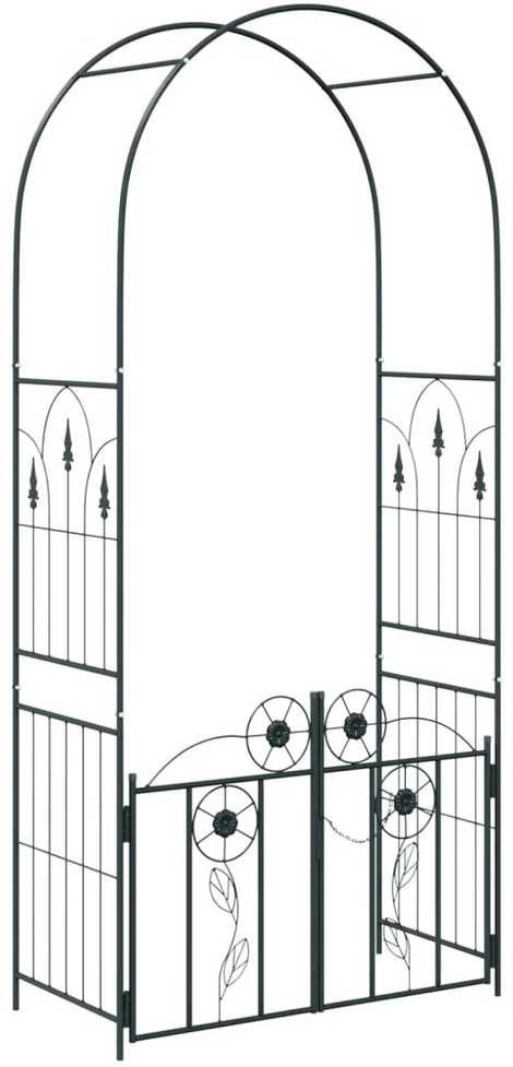 Sodo arka Juoda 102 x 50 x 218 cm Plienas