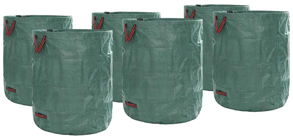 Sodo atliekų maišai 12 vnt. 500 l Žalia Polipropilenas