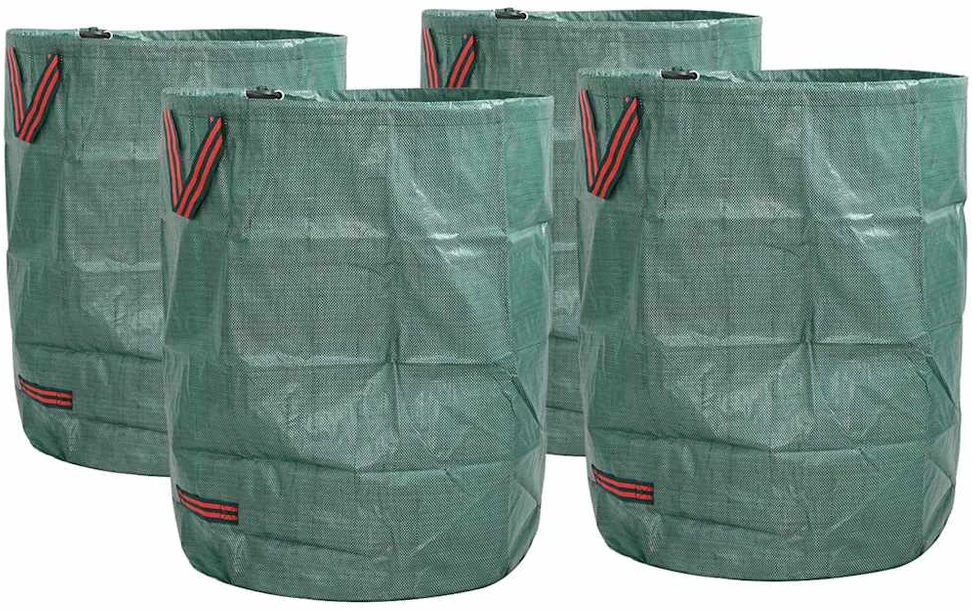 Sodo atliekų maišai 4 vnt. 300 l Žalia Polipropilenas