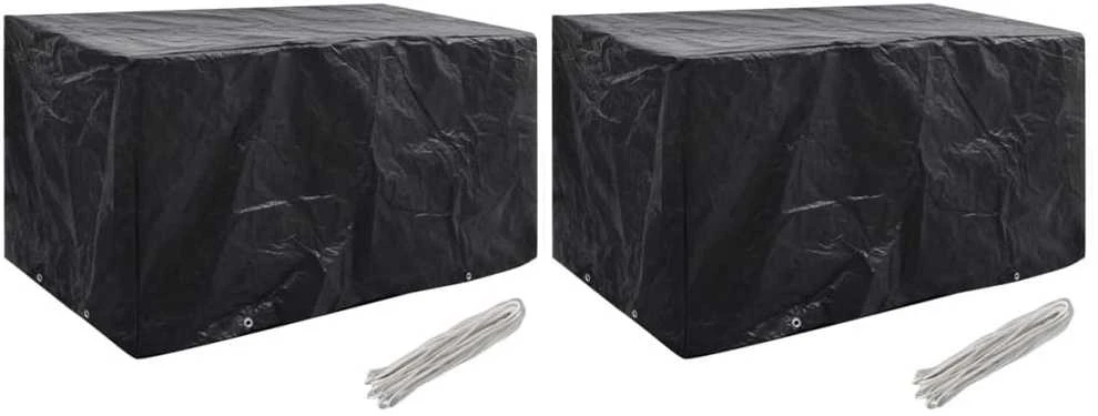 Sodo baldų uždangalai, 2vnt., 180x70x90cm, 8 kilpos (2x41647)