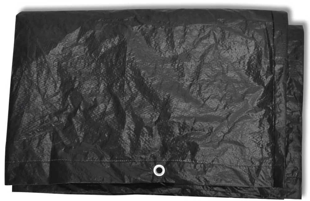 Sodo baldų uždangalai, 2vnt., 229x113cm, poliratanas, 10 kilp.