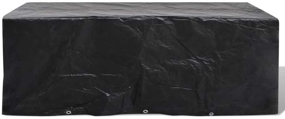 Sodo baldų uždangalai, 2vnt., 229x113cm, poliratanas, 10 kilp.