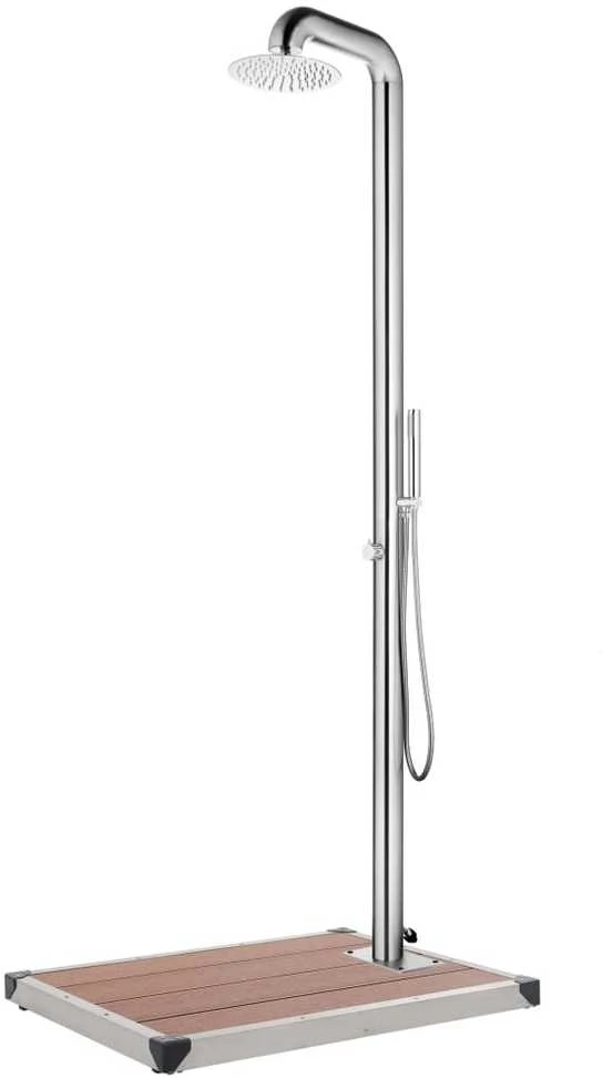 Sodo dušas su rudu pagrindu, 230cm, nerūdijantis plienas