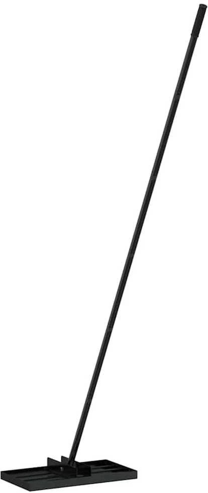 Sodo lygiavimo grėblys Juoda 45 x 25 x 200 cm