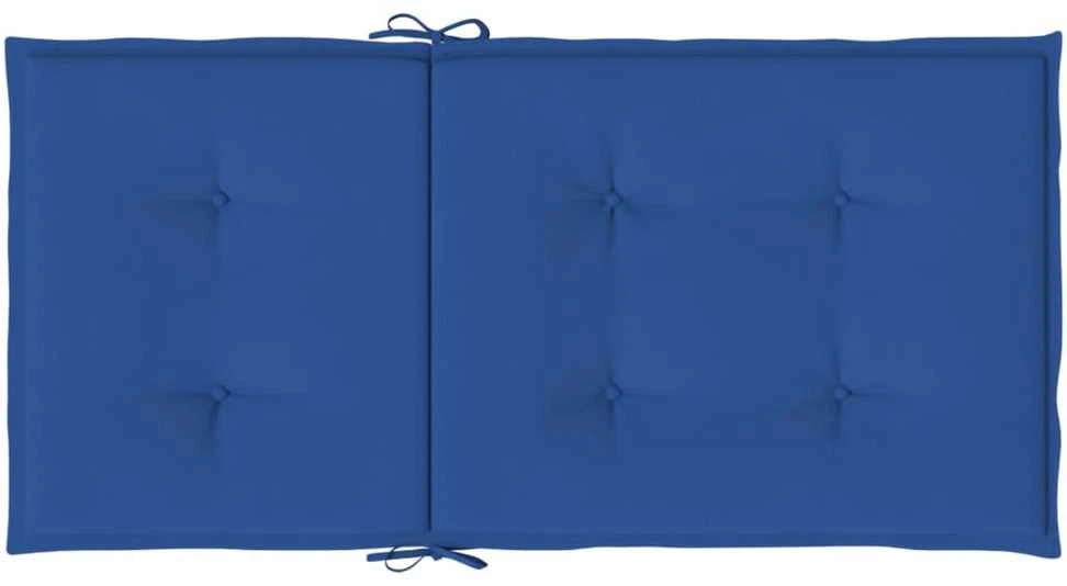 Sodo kėdės pagalvėlės, 2vnt., mėlynos, 100x50x3cm, audinys