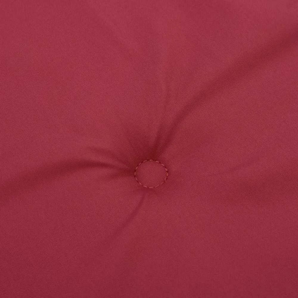 Sodo kėdės pagalvėlės, 2vnt., vyno raudonos, 50x50x3cm, audinys