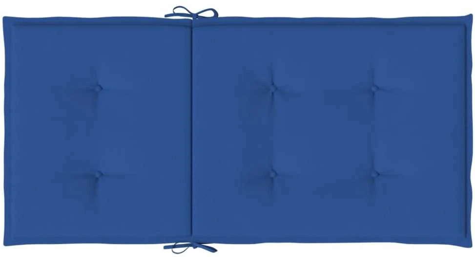 Sodo kėdės pagalvėlės, 4vnt., mėlynos, 100x50x3cm, audinys