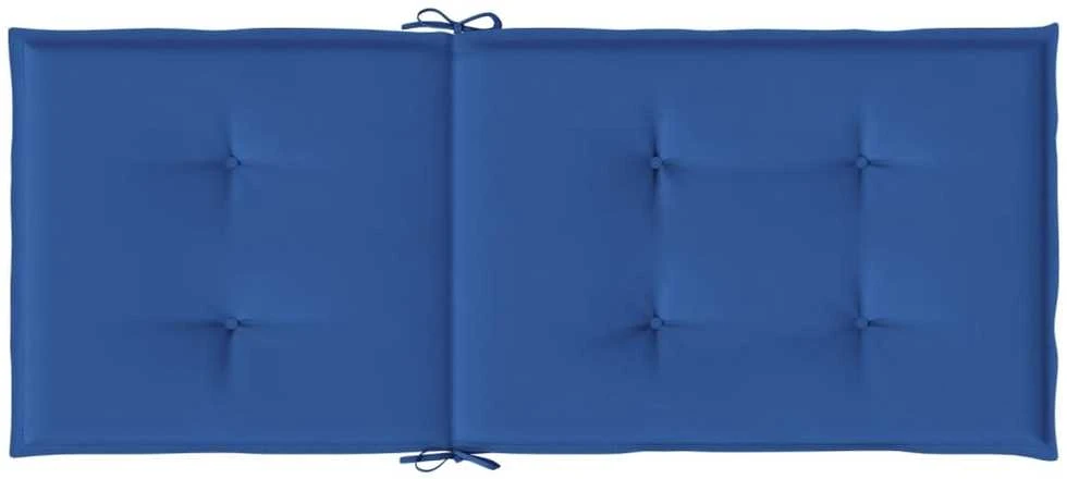 Sodo kėdės pagalvėlės, 6vnt., mėlynos, 120x50x3cm, audinys