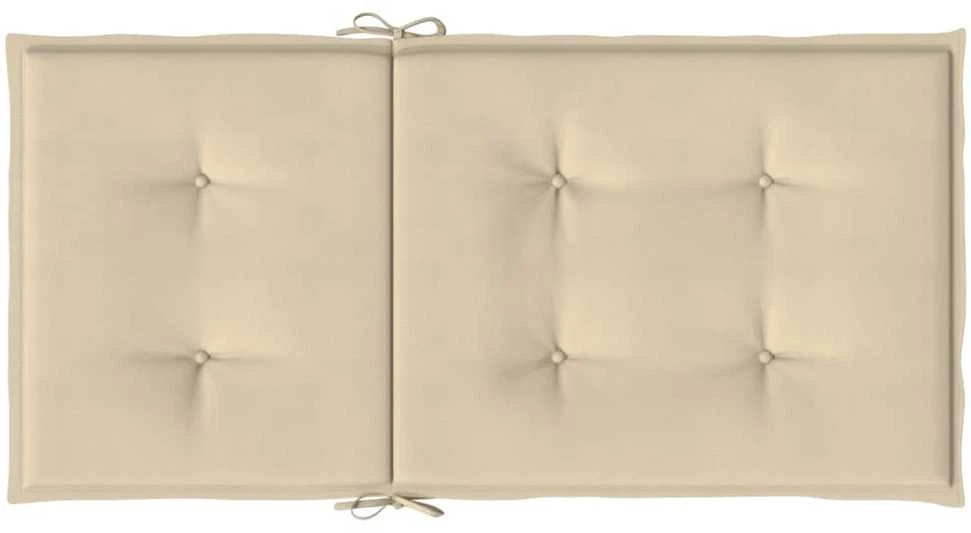 Sodo kėdės pagalvėlės, 6vnt., smėlio, 100x50x3cm, audinys