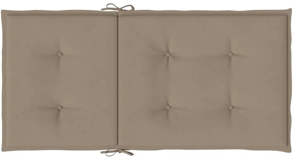 Sodo kėdės pagalvėlės, 6vnt., taupe, 100x50x3cm, audinys