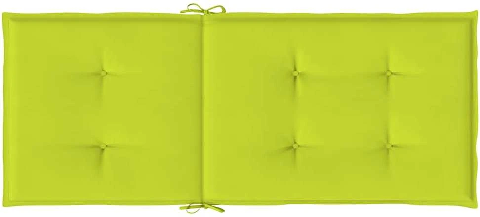 Sodo kėdės pagalvėlės, 6vnt., žalios, 120x50x3cm, audinys
