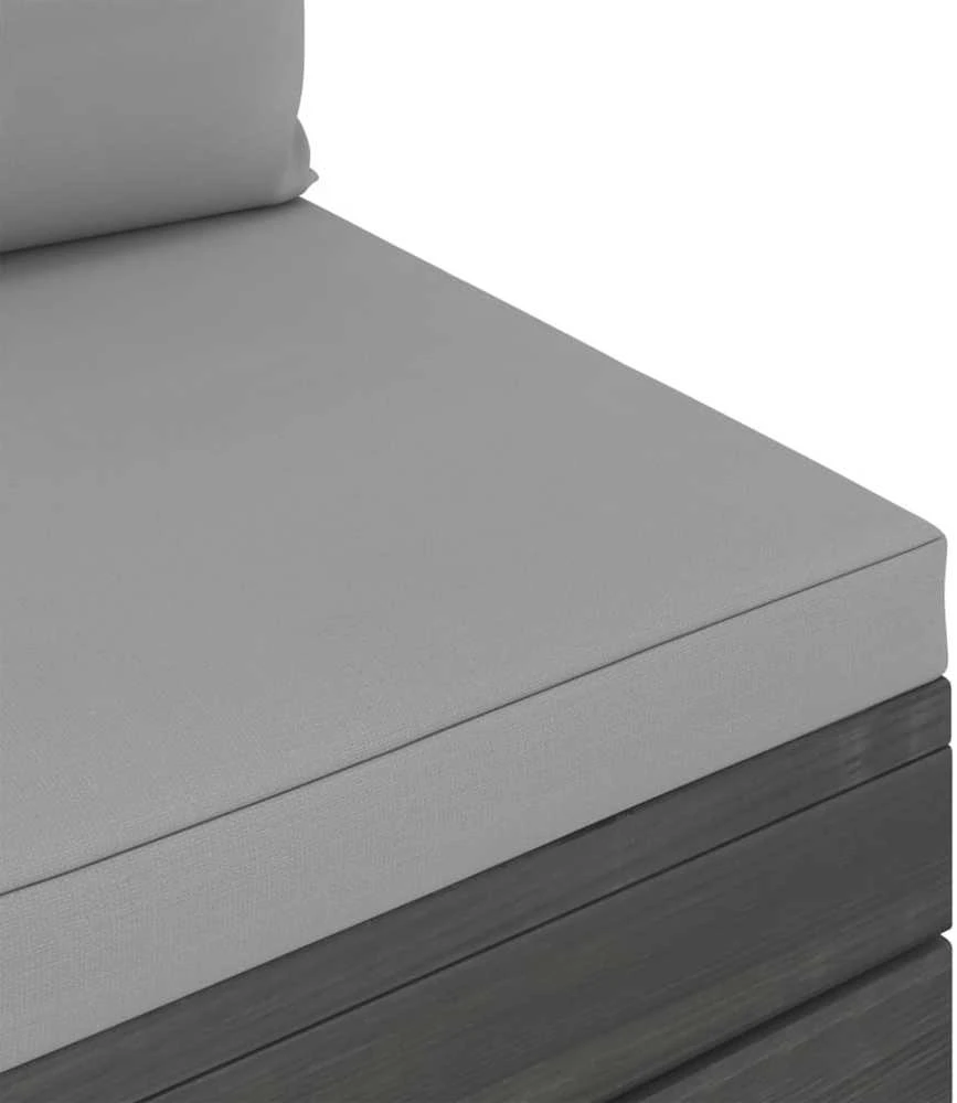 Lauko baldų komplektas Sodo komplektas iš palečių su pagalvėlėmis, 2 dalių, pušis
