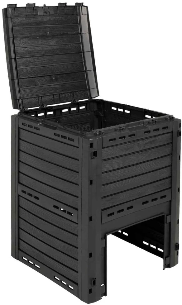 Sodo kompostinė Juoda 59,5 x 60 x 81,5 cm 280 l 100% PP