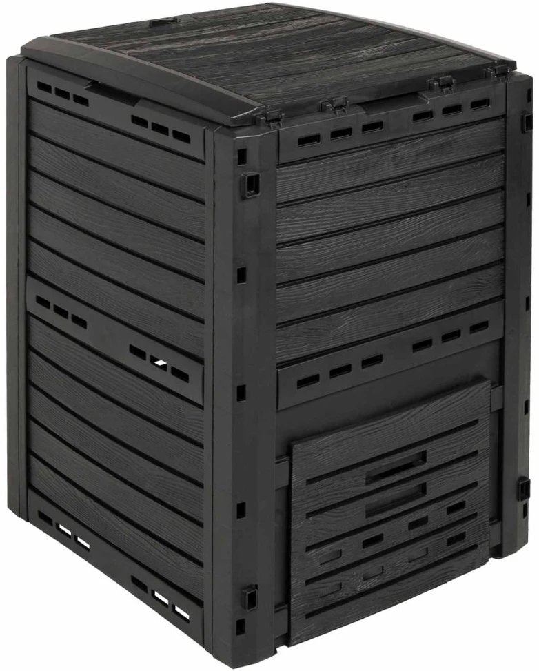 Sodo kompostinė Juoda 59,5 x 60 x 81,5 cm 280 l 100% PP