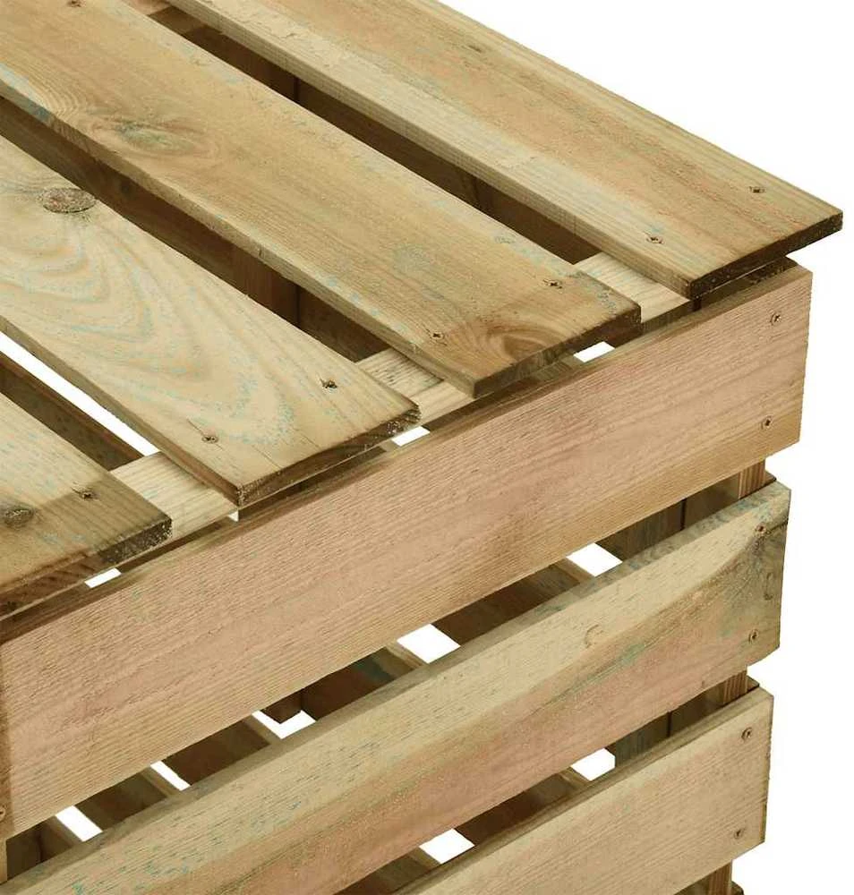 Sodo komposto dėžės, 2vnt., 80x50x100cm, impregnuota pušis