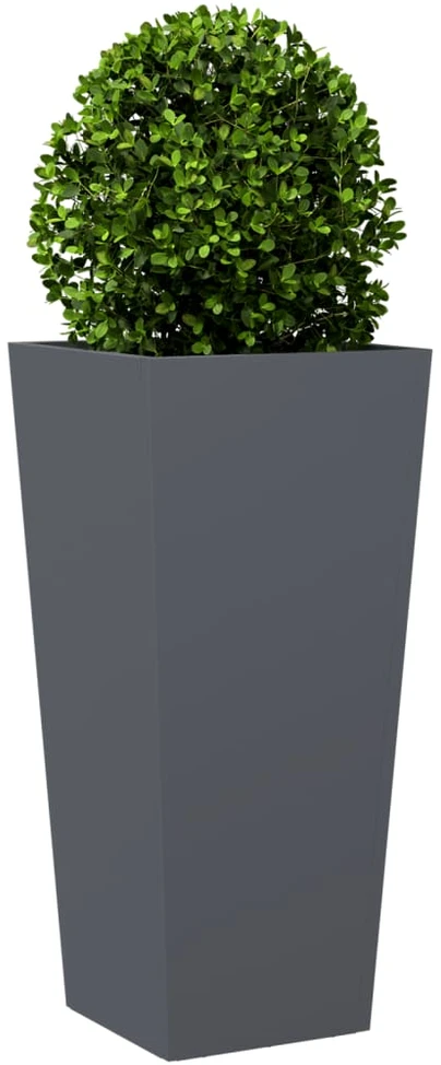 Sodo loveliai, 2vnt., antracito spalvos, 35x35x75cm, plienas