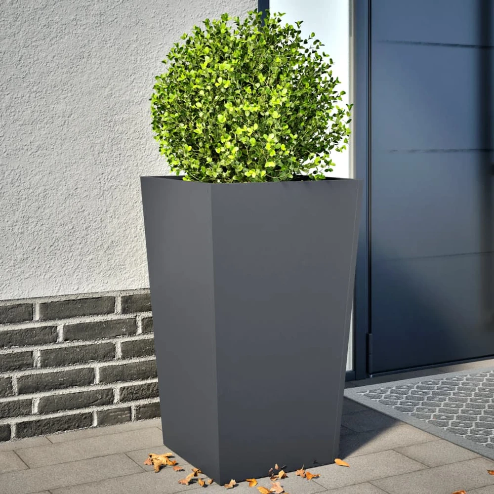 Sodo loveliai, 2vnt., antracito spalvos, 45x45x75cm, plienas
