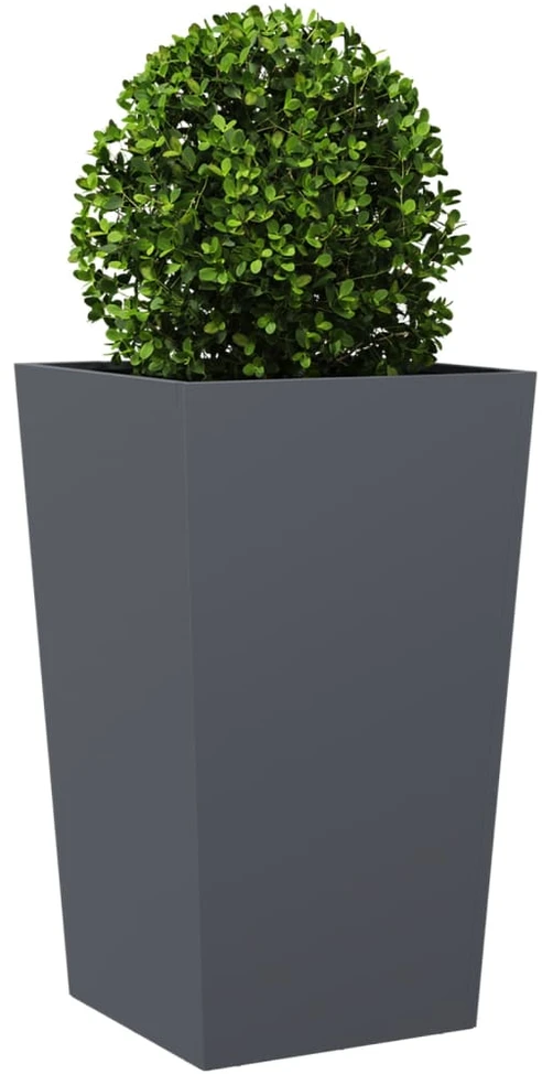 Sodo loveliai, 2vnt., antracito spalvos, 45x45x75cm, plienas