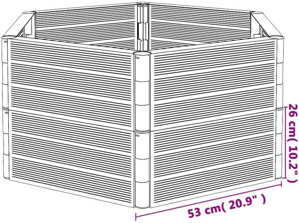 Sodo loveliai, 2vnt., antracito spalvos, PP