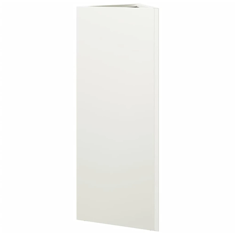 Sodo loveliai, 2vnt., balti, 30x26x75cm, plienas, trikampiai