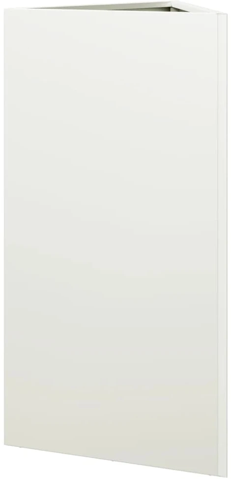 Sodo loveliai, 2vnt., balti, 40x34,5x75cm, plienas, trikampiai