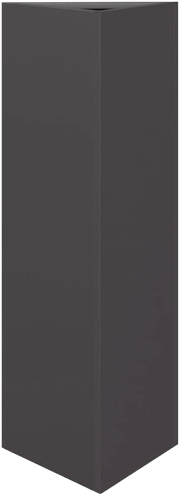 Sodo loveliai, 2vnt., juodi, 30x26x75cm, plienas, trikampiai