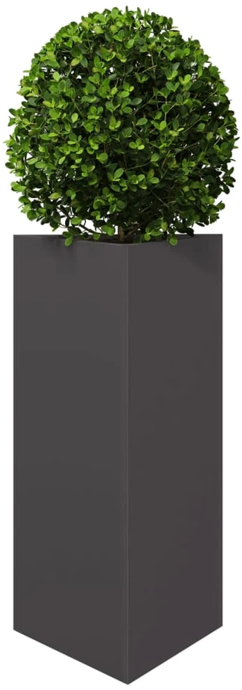 Sodo loveliai, 2vnt., juodi, 40x34,5x75cm, plienas, trikampiai