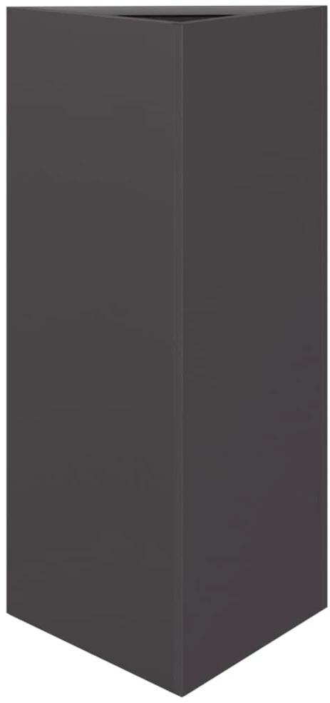 Sodo loveliai, 2vnt., juodi, 40x34,5x75cm, plienas, trikampiai