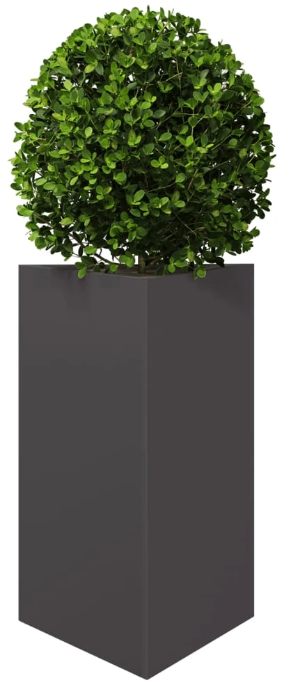 Sodo loveliai, 2vnt., juodi, 50x43x75cm, plienas, trikampiai