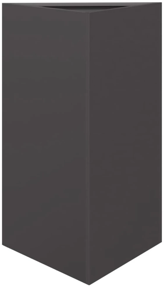 Sodo loveliai, 2vnt., juodi, 50x43x75cm, plienas, trikampiai