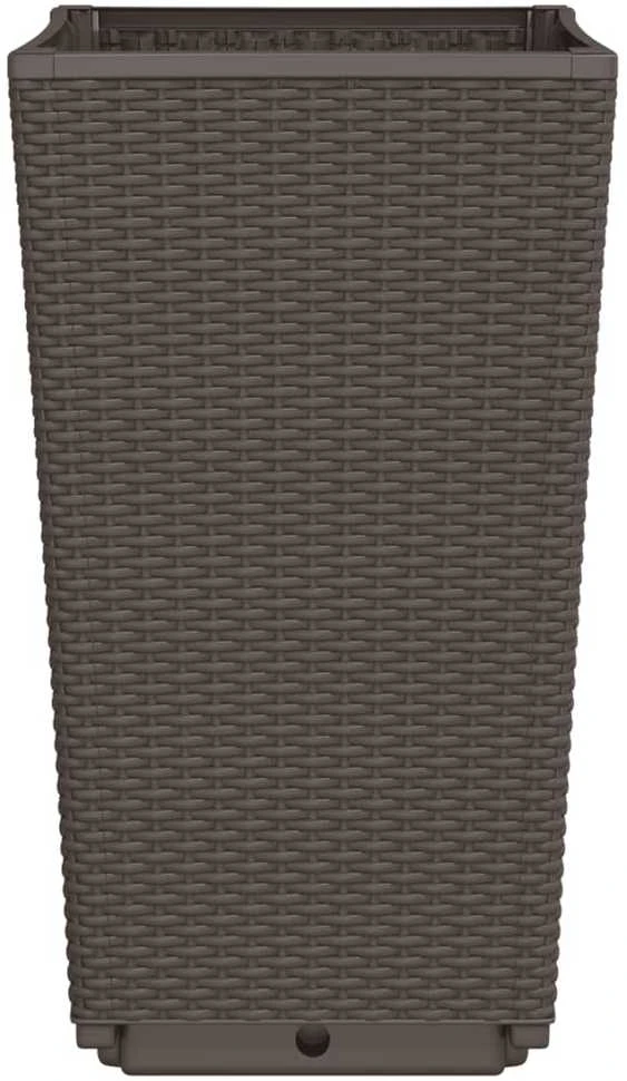 Sodo loveliai, 2vnt., rudos spalvos, 32,5x32,5x57cm, PP