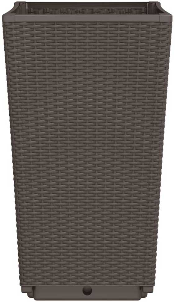 Sodo loveliai, 4vnt., rudos spalvos, 32,5x32,5x57cm, PP