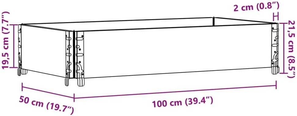 Sodo lovelis, 100x50cm, pušies medienos masyvas
