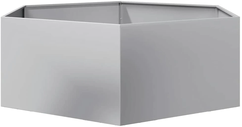 Sodo lovelis, 138x120x45cm, galvanizuotas plienas, šešiakampis