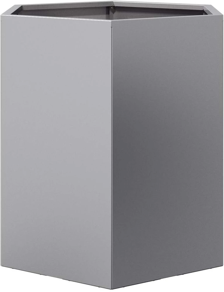 Sodo lovelis, 46x40x45cm, galvanizuotas plienas, šešiakampis