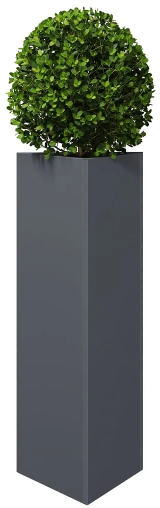 Sodo lovelis, antracito, 30x26x75cm, plienas, trikampis