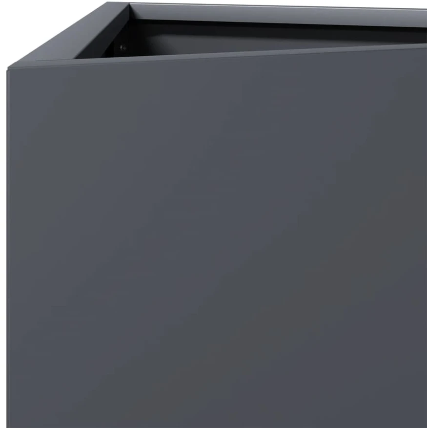 Sodo lovelis, antracito, 30x26x75cm, plienas, trikampis