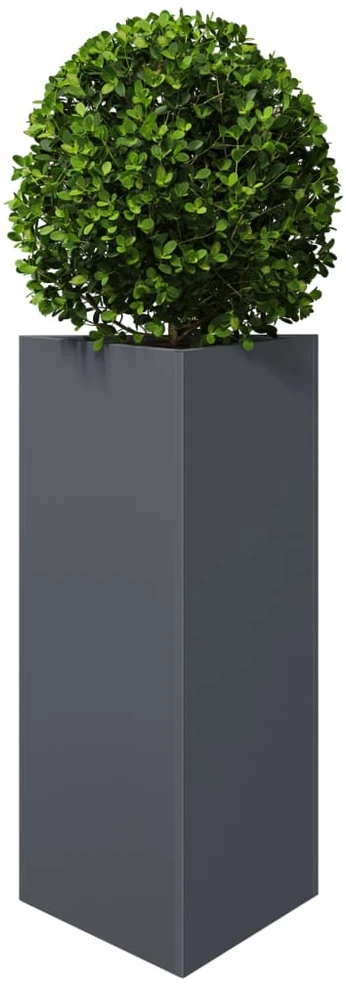 Sodo lovelis, antracito, 40x34,5x75cm, plienas, trikampis