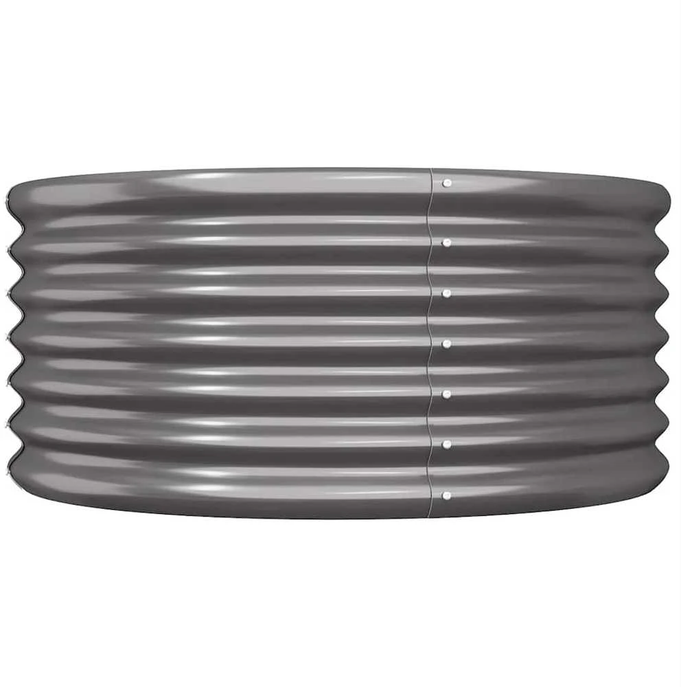 Sodo lovelis, antracito, 80x80x36cm, plienas