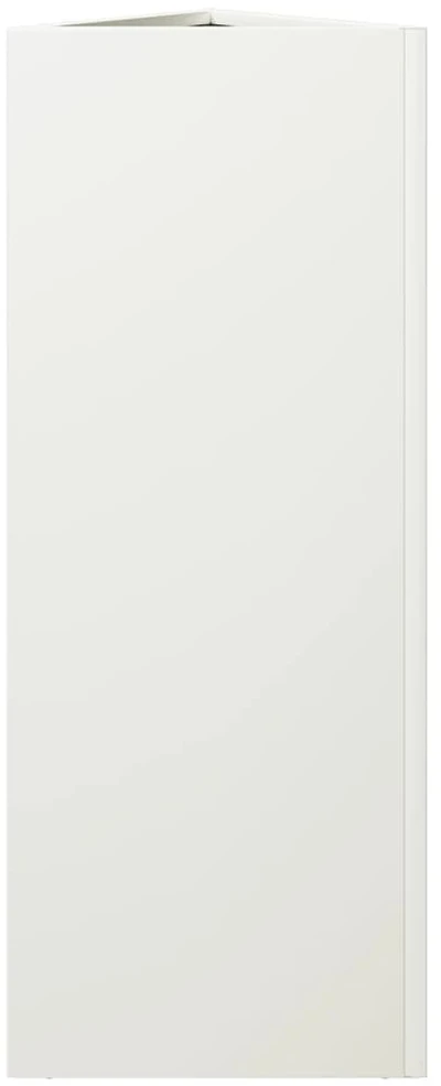 Sodo lovelis, baltos spalvos, 30x26x75cm, plienas, trikampis